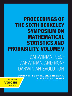 cover image of Proceedings of the Sixth Berkeley Symposium on Mathematical Statistics and Probability, Volume V